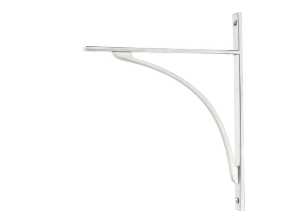 From The Anvil's Satin Chrome Apperley Shelf Bracket