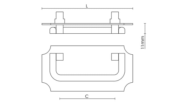 Croft - Hale Pull 5115-60 5115 by Croft Ironmongery