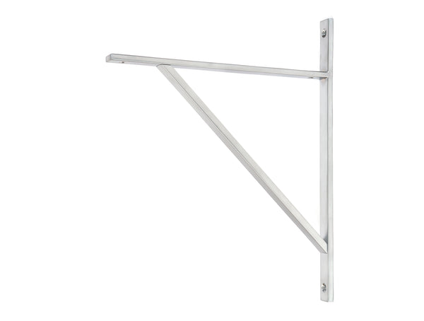 From The Anvil's Satin Chrome Chalfont Shelf Bracket