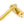 From The Anvil's Polished Brass Art Deco Lever on Rose Set