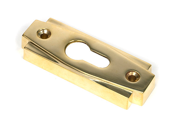 From The Anvil, Art Deco Euro Escutcheon, Escutcheons & Privacy Thumbturns, Euro Escutcheons