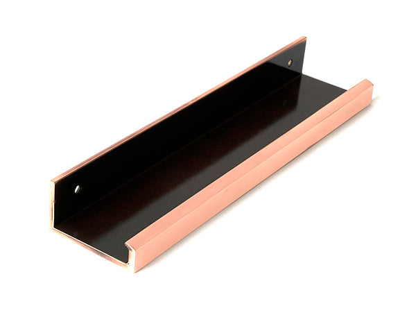 Polished Bronze 200mm Plain Edge Pull