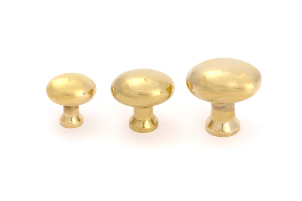 Aged Brass Moore Cabinet Knob - 32mm