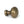 Burnished Brass Moore Cabinet Knob - 25mm