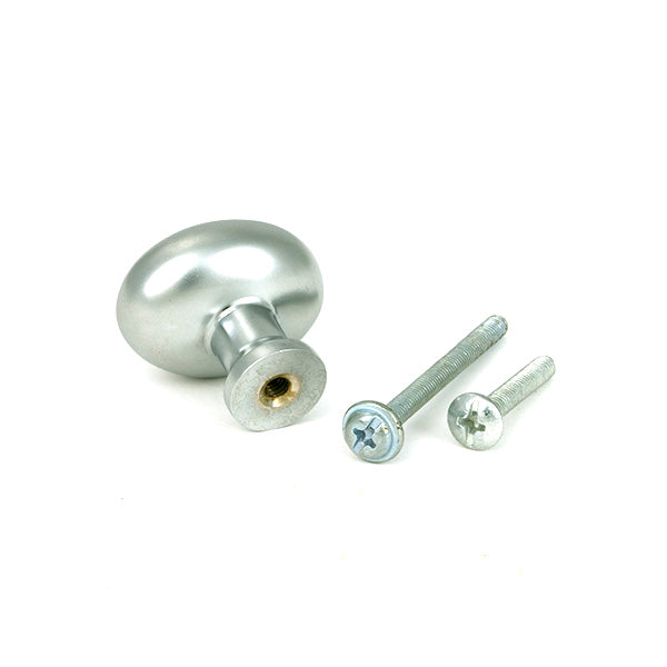 Satin Chrome Moore Cabinet Knob - 32mm