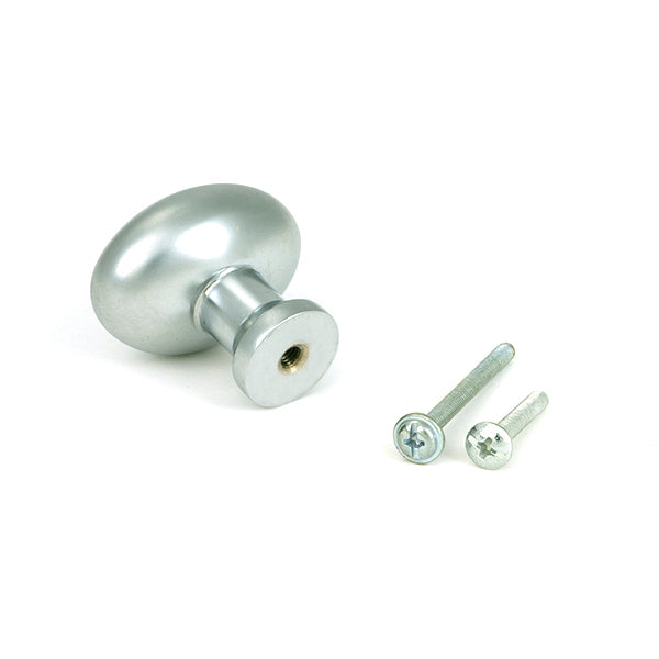 Satin Chrome Moore Cabinet Knob - 38mm