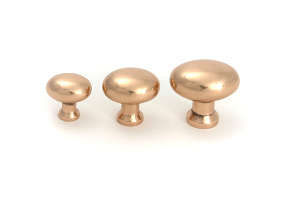 Polished Bronze Moore Cabinet Knob - 25mm