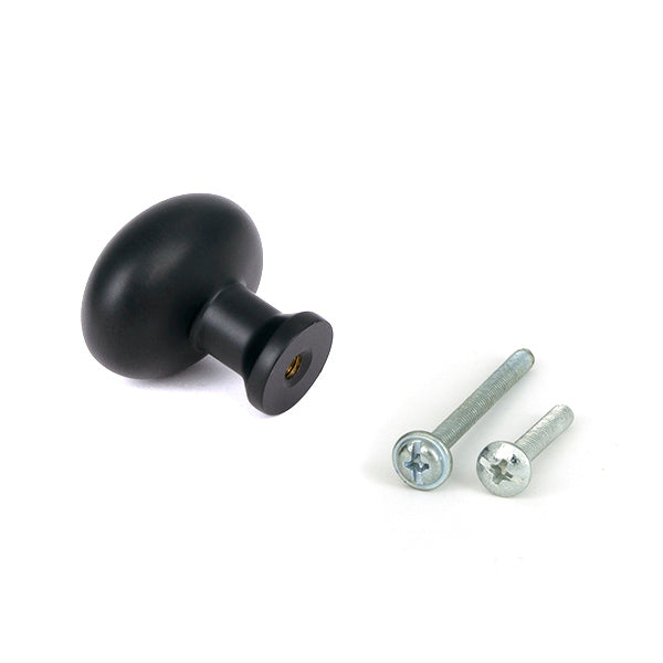 Matt Black Moore Cabinet Knob - 32mm