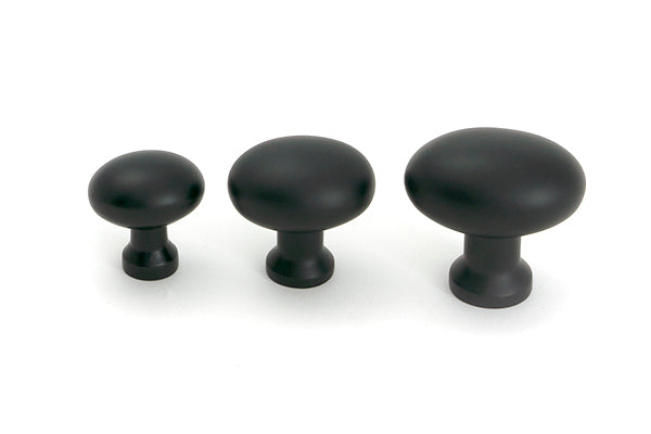 Matt Black Moore Cabinet Knob - 38mm