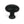 From The Anvil's Matt Black 38mm Moore Cabinet Knob