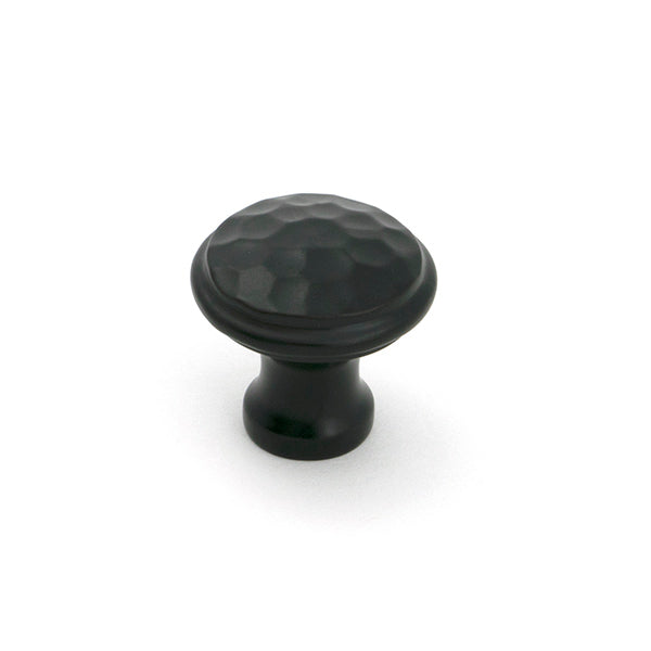 Aged Bronze Hammered Cabinet Knob - Small