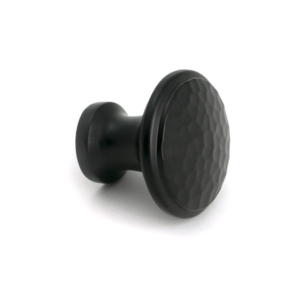 Aged Bronze Hammered Cabinet Knob - Medium