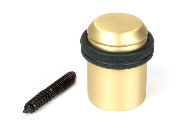 Satin Brass Floor Mounted Door Stop