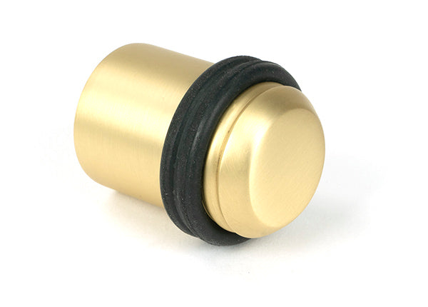 Satin Brass Floor Mounted Door Stop