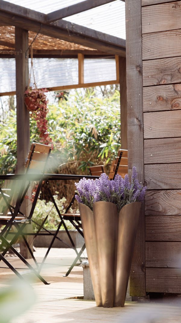 Stainless Steel Flora Plant Pot