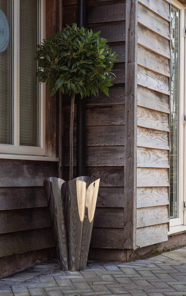 Stainless Steel Flora Plant Pot