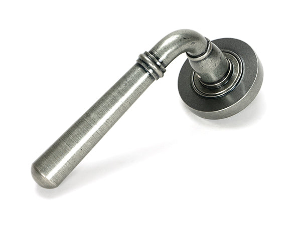 From The Anvil, Newbury Lever on Rose Set (Plain) - Unsprung, Door Handles, Concealed