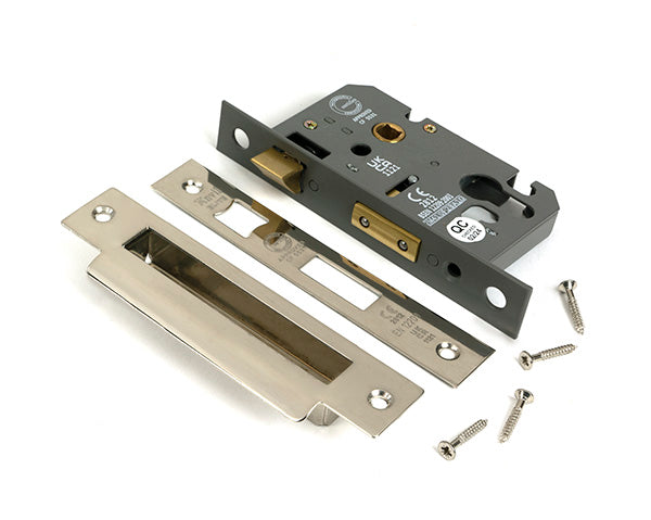 Polished Nickel 2½" Euro Profile Sash Lock