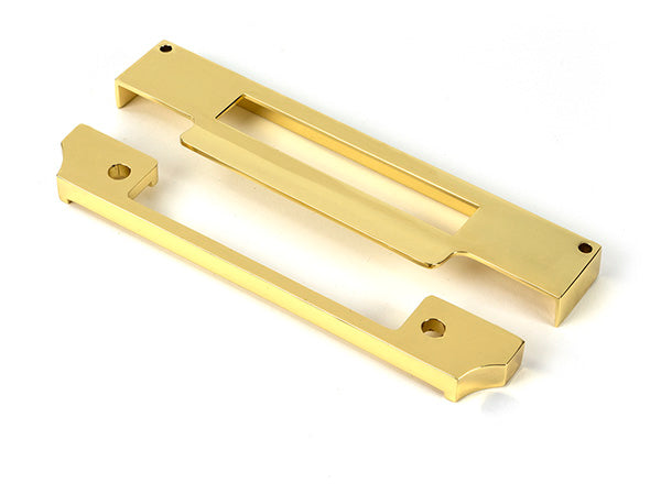 Polished Brass ½" Rebate Kit for Euro Sash Lock