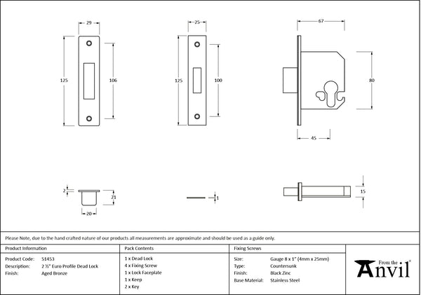 Euro Profile Deadlock by From The Anvil