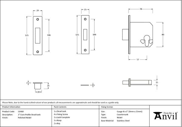 Euro Profile Deadlock by From The Anvil