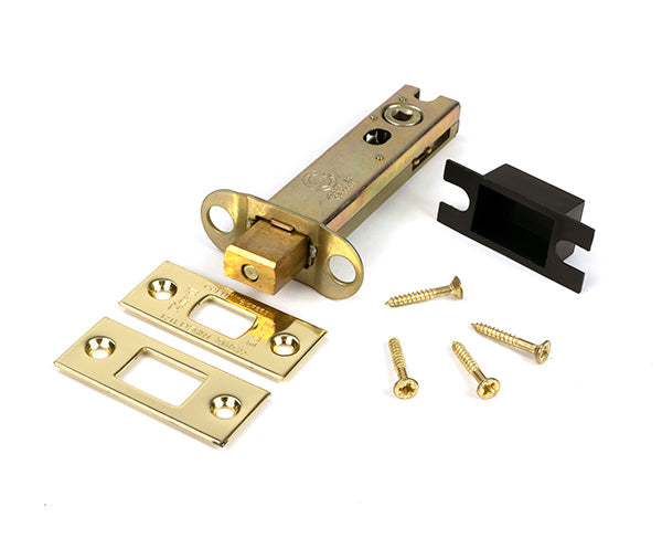 Polished Brass 4" Heavy Duty Tubular Deadbolt