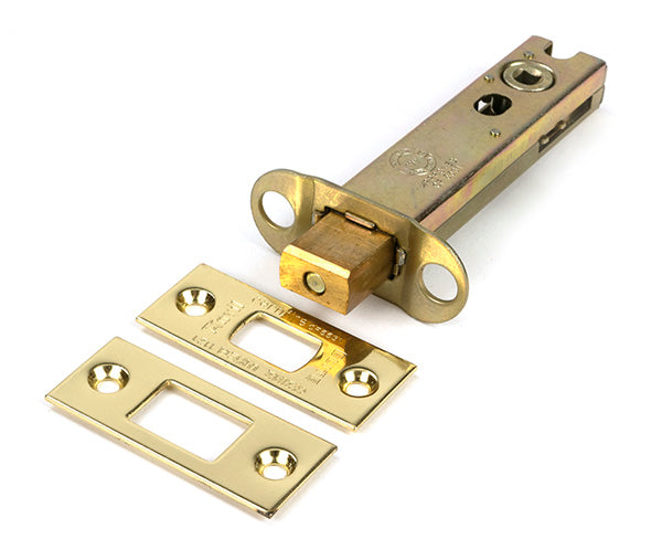 Polished Brass 4" Heavy Duty Tubular Deadbolt