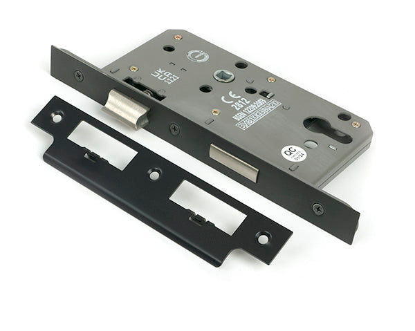 Aged Bronze Euro Din Sash Lock - 60mm Backset/72mm Centre