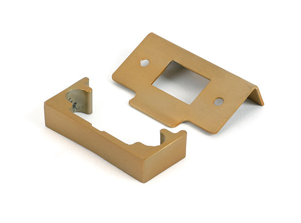 Satin Brass ½" Rebate Kit for Tubular Mortice Latch