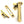 From The Anvil's Aged Brass Locking Art Deco Fastener