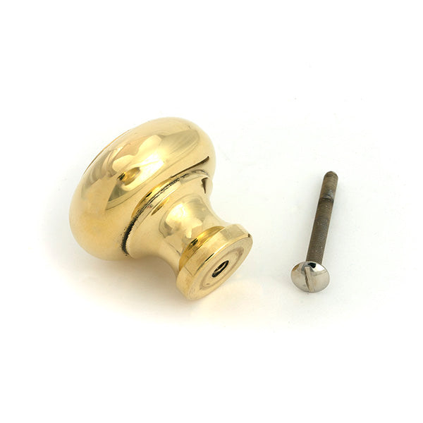 Polished Brass Regency Cabinet Knob - Large