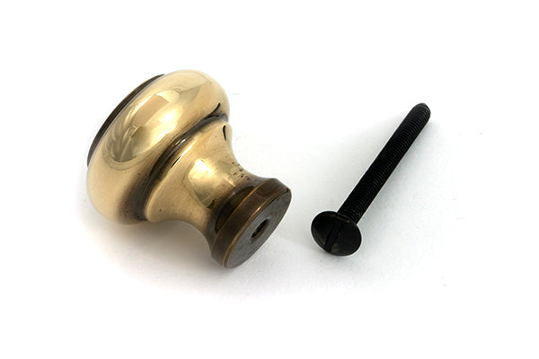 Aged Brass Regency Cabinet Knob - Small