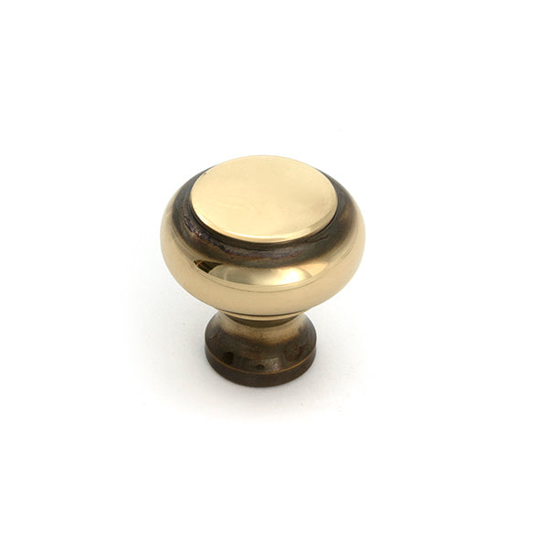 Aged Brass Regency Cabinet Knob - Small