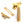 From The Anvil's Polished Brass Locking Brompton Fastener