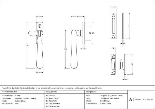Locking Newbury Fastener by From The Anvil