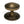 From The Anvil's Burnished Brass Art Deco Centre Door Knob