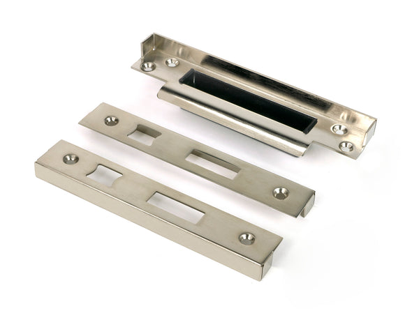 From The Anvil's Polished Nickel ½" Rebate Kit for Sash Lock