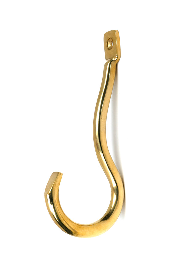 From The Anvil's Polished Brass Anchor Coat Hook