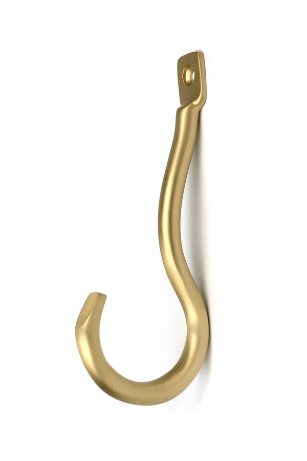 From The Anvil's Satin Brass Anchor Coat Hook