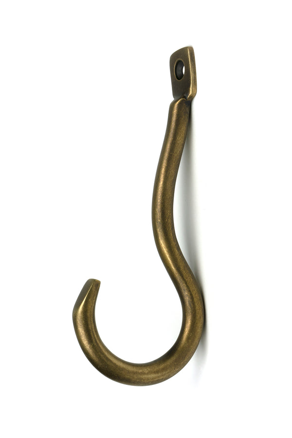 From The Anvil's Burnished Brass Anchor Coat Hook
