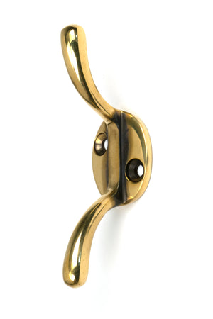 From The Anvil's Aged Brass Newbury Cleat Hook
