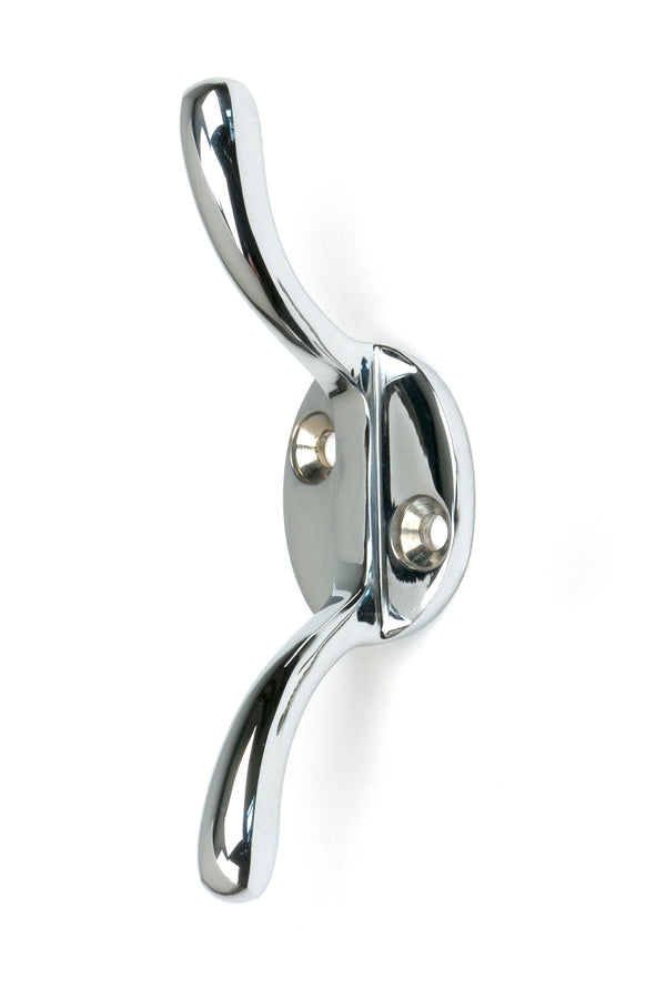 From The Anvil's Polished Chrome Newbury Cleat Hook