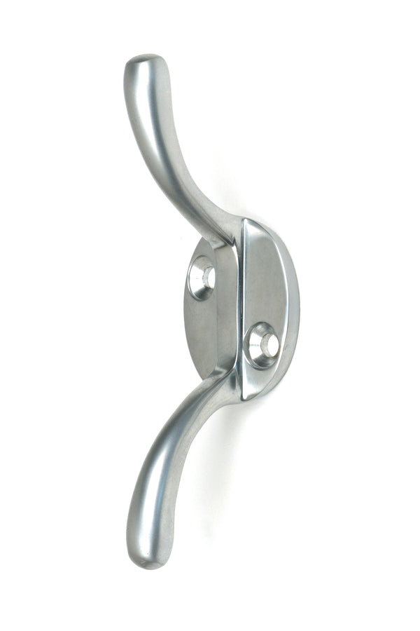 From The Anvil's Satin Chrome Newbury Cleat Hook