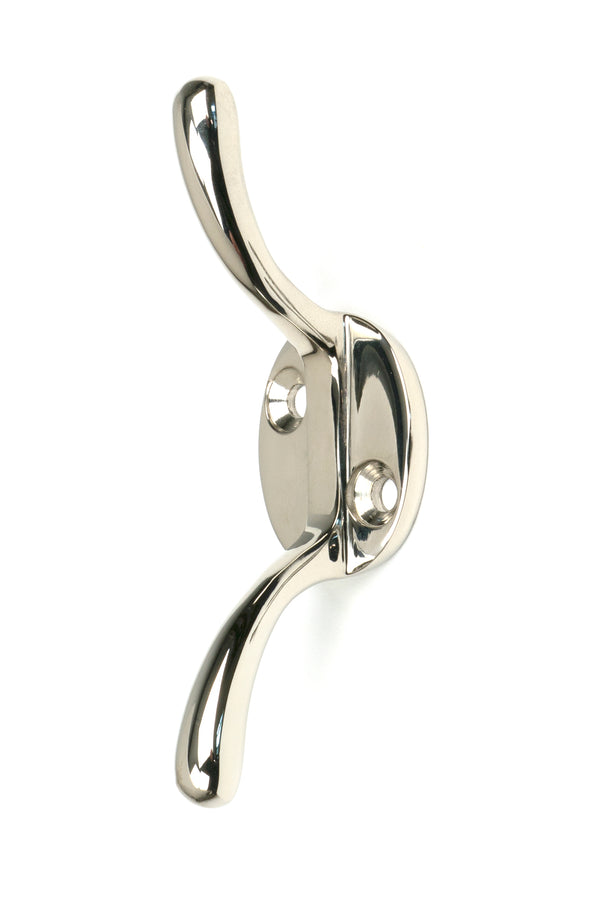 From The Anvil's Polished Nickel Newbury Cleat Hook