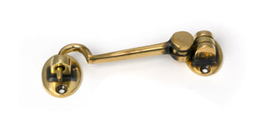 From The Anvil's Aged Brass Cabin Hook