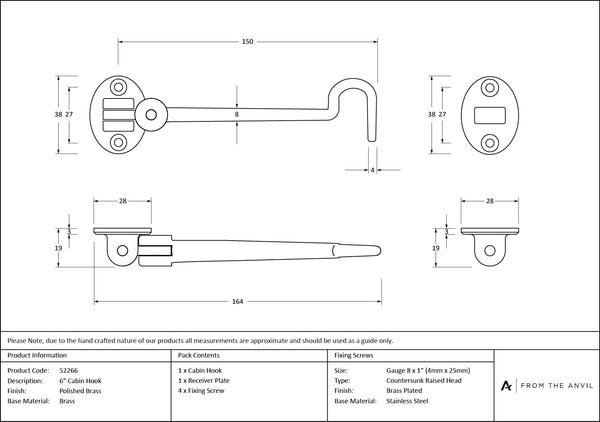 Cabin Hook by From The Anvil