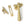 From The Anvil's Satin Brass Locking Newbury Fastener