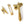 From The Anvil's Polished Brass Locking Reeded Fastener