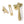 From The Anvil's Satin Brass Locking Reeded Fastener