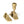 From The Anvil's Satin Brass Mushroom Brighton Fastener